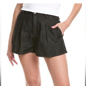 NWT WeWoreWhat Wide Leg Denim Shorts in Dark Grey, Size 23